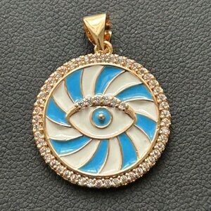 New evil eye pendant - Hypoallergenic Water resistant